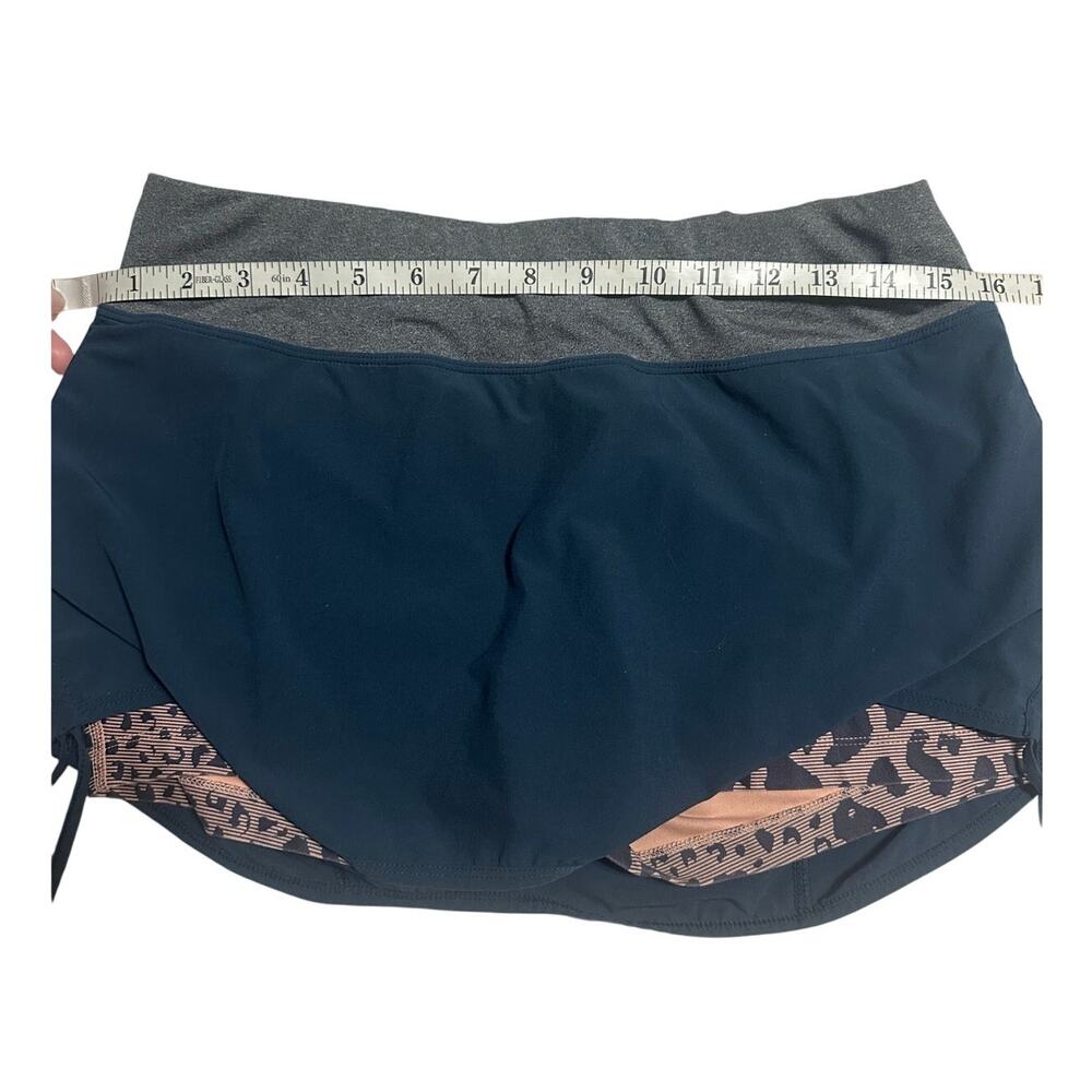 Nike Dri-Fit Athletic Skort Women's Size Medium Tennis Leopard Active Blue Skirt - Picture 4 of 6